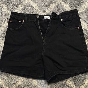 Zara Black Denim Shorts